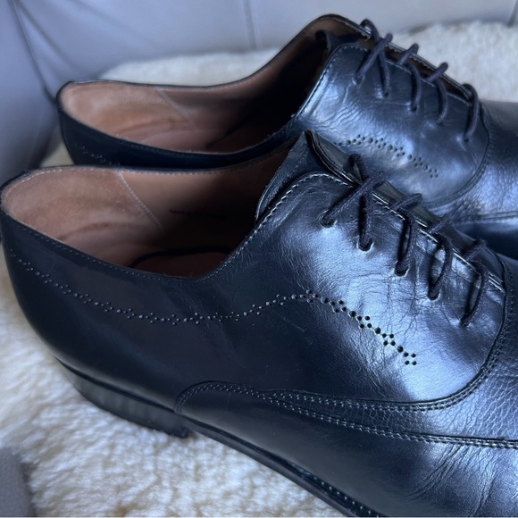 Mezlan Leather Shoes Sz 11.5 M Black Oxford Made in Spain Business Classic Chic main image 8